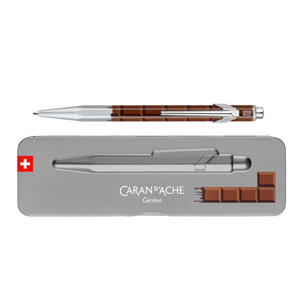 849 Metall Kugelschreiber SCHOKOLADE mit Etui