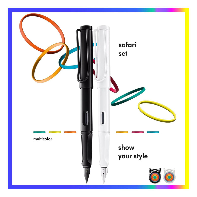 safari multicolor Füllfederhalter Set