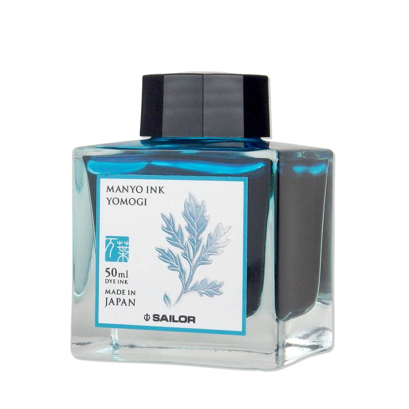 Tintenglas Manyo - Yomogia 50ml blau