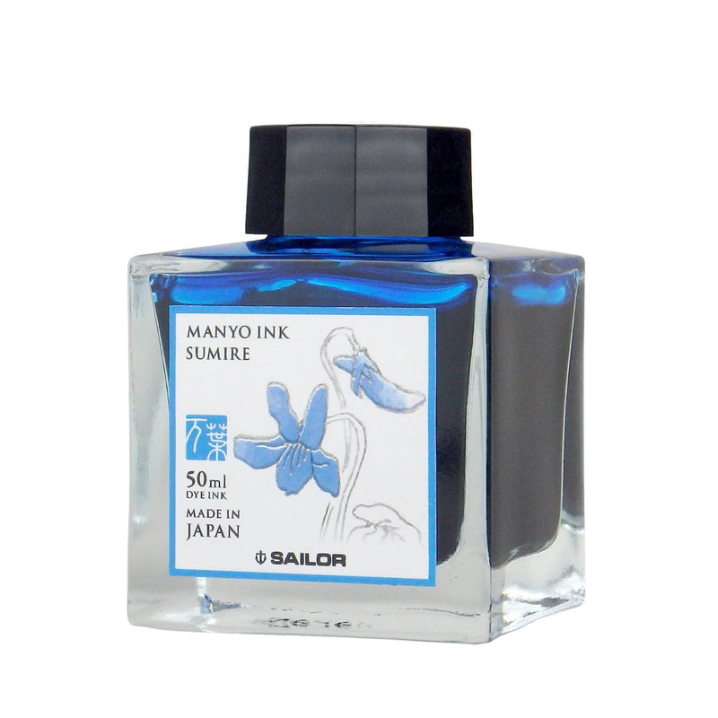 Tintenglas Manyo - Sumire 50ml blau