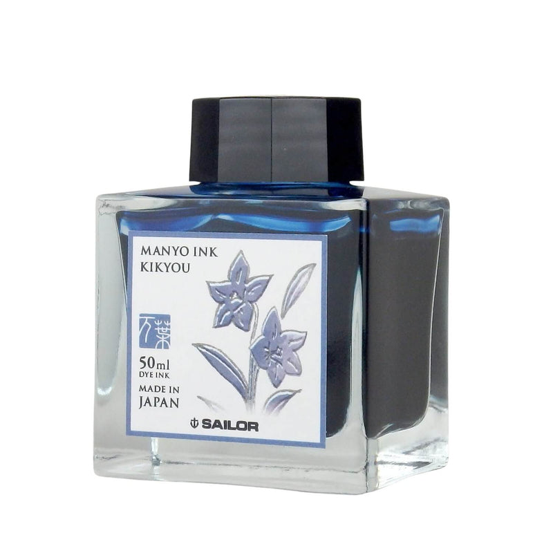 Tintenglas Manyo - Kikyou 50ml blau