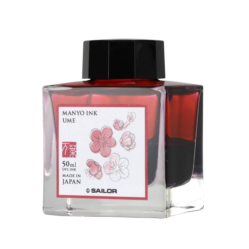 Tintenglas Manyo - Ume 50ml rot
