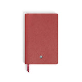 Notizbuch small (klein), Sartorial Leder rot, liniert