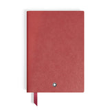 Notizbuch medium (mittelgroß), Sartorial Leder rot, liniert