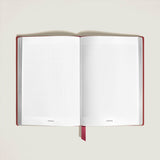 Notizbuch medium (mittelgroß), Sartorial Leder rot, kariert