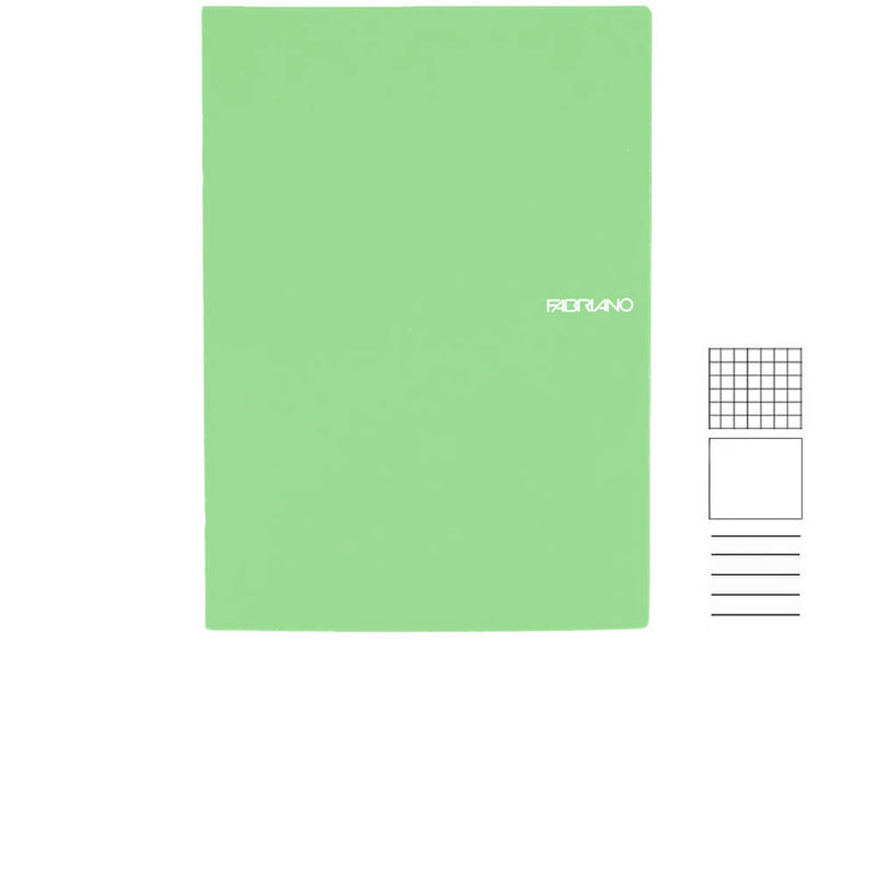 Notizheft A5 grün verschiedene Lineaturen