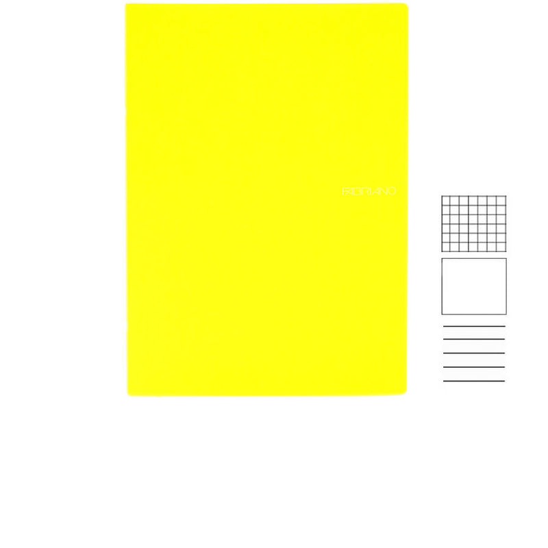 Notizheft A5 gelb verschiedene Lineaturen