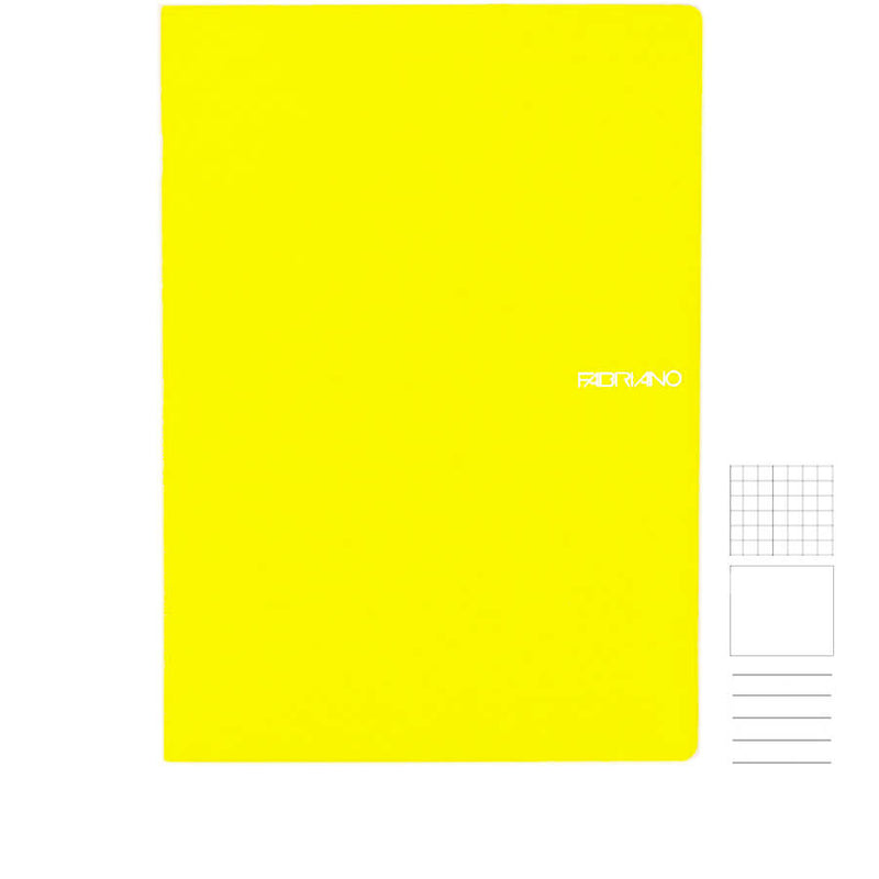 Notizheft A4 gelb verschiedene Lineaturen