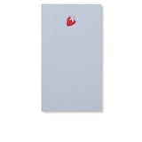 Notizblock MINI blanco mit Prägung ERDBEERE