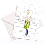 ER VERWÖHNT MICH... 10.5x14.5cm mit Kuvert