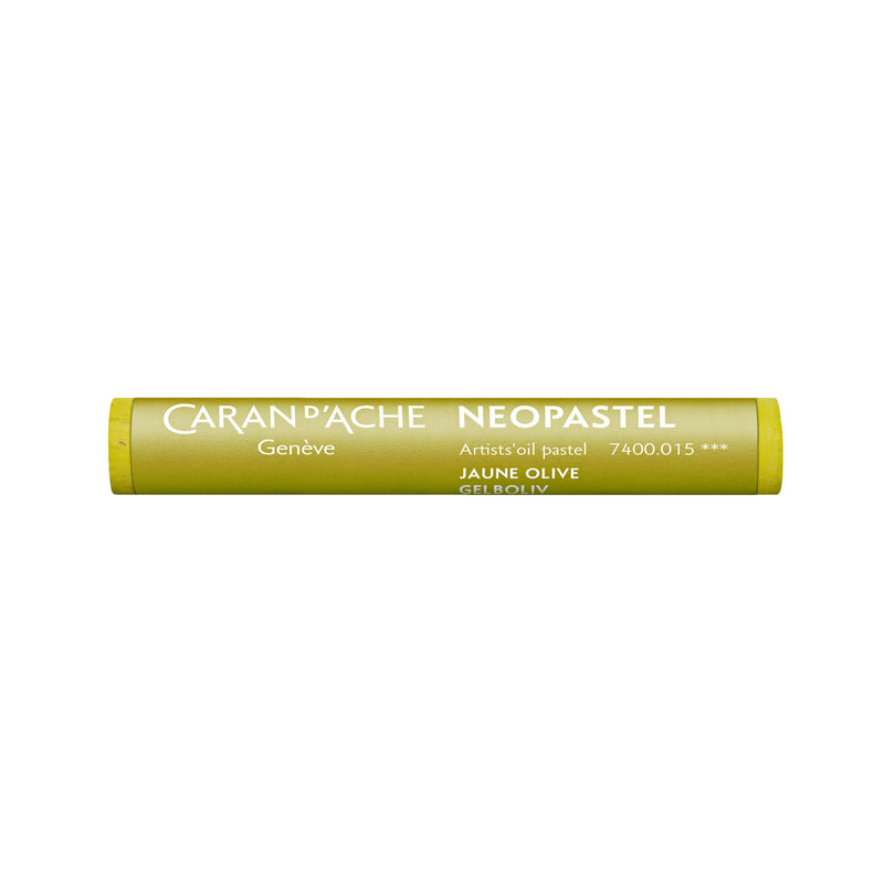 NEOPASTEL® Oelpastell Einzelblock rund gelboliv