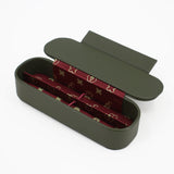 2er Lederetui NOOK Moos Grün/Bordeaux