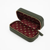 6er Lederetui NOOK Moos Grün/Bordeaux