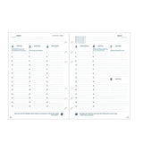 2026 Executive/A5 Kalendereinlage 1 Woche/2 Seiten Weiß Deutsch