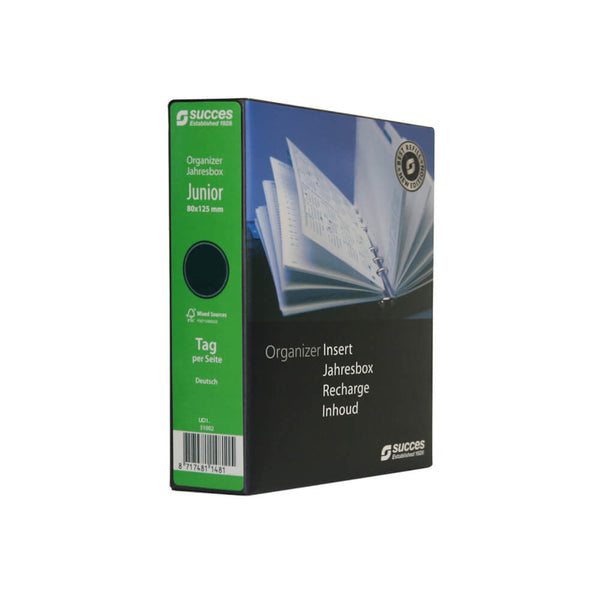2026 Junior Organizer Jahresbox 1 Tag/1 Seite Weiß Deutsch