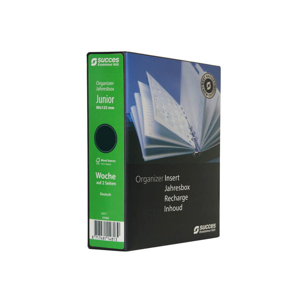 2026 Junior Organizer Jahresbox 1 Woche/2 Seiten Weiß Deutsch