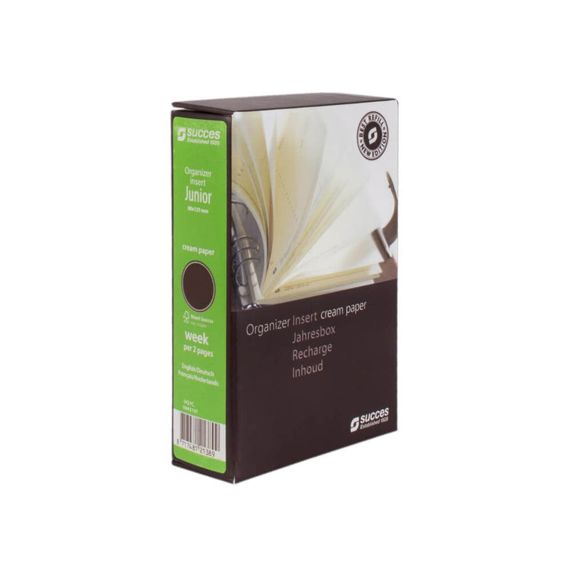 2026 Junior Organizer Jahresbox 1 Woche/2 Seiten Creme Mehrsprachig