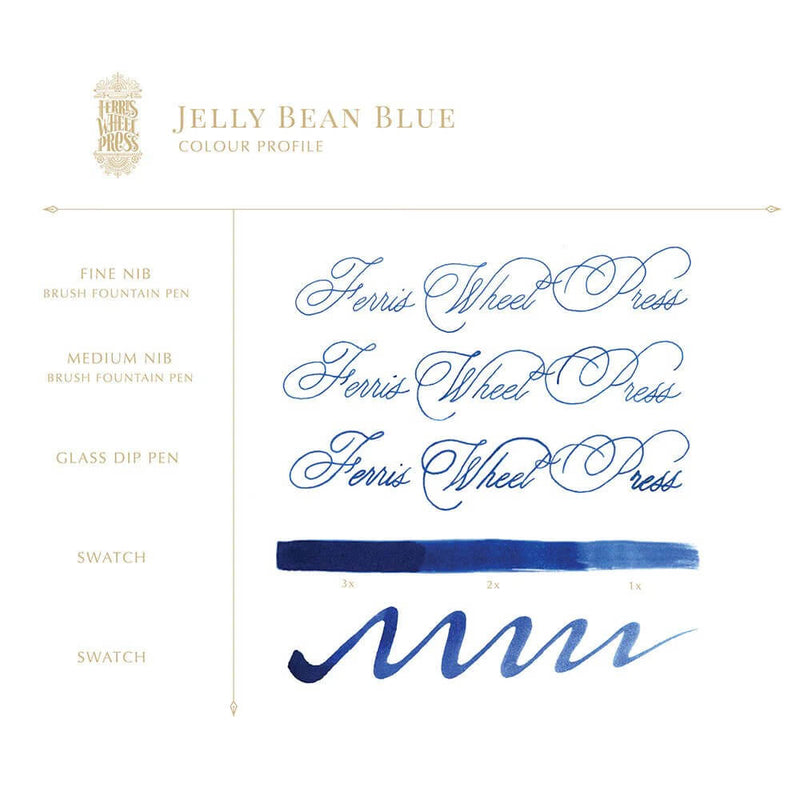 Tintenglas Jelly Bean Blue Ink 38ml