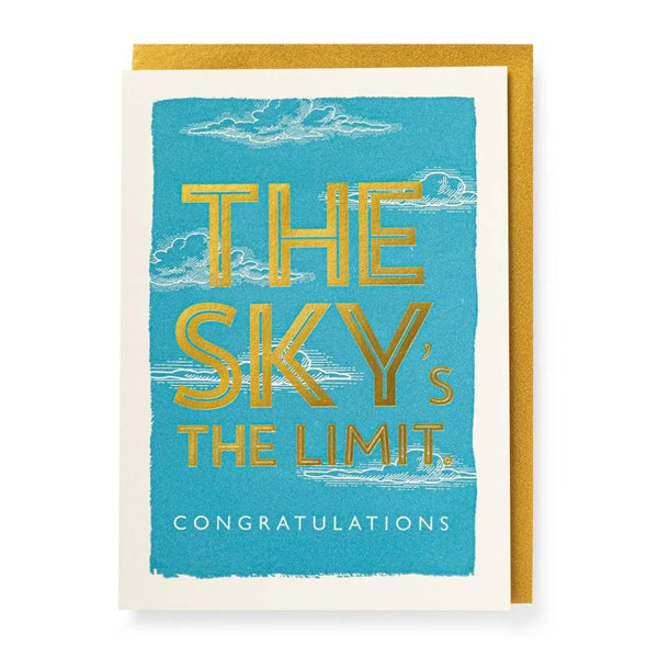 THE SKY IS THE LIMIT... 12.5x16.5cm mit Kuvert