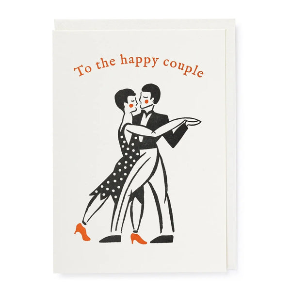 TO THE HAPPY COUPLE.. 12.5x16.5cm mit Kuvert