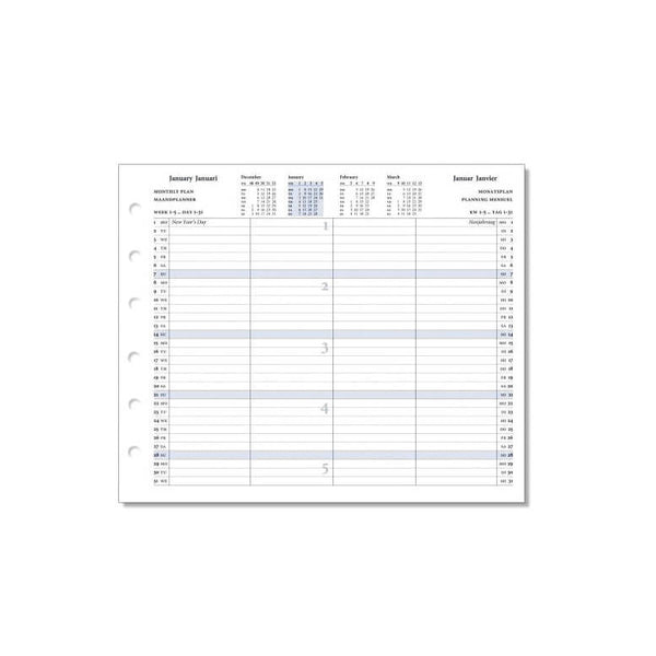 2026-2027 Senior 2 Jahre Monatsplaner Weiß