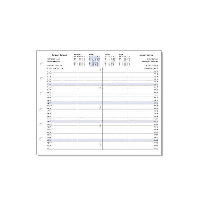 2026-2027 Senior 2 Jahre Monatsplaner Weiß