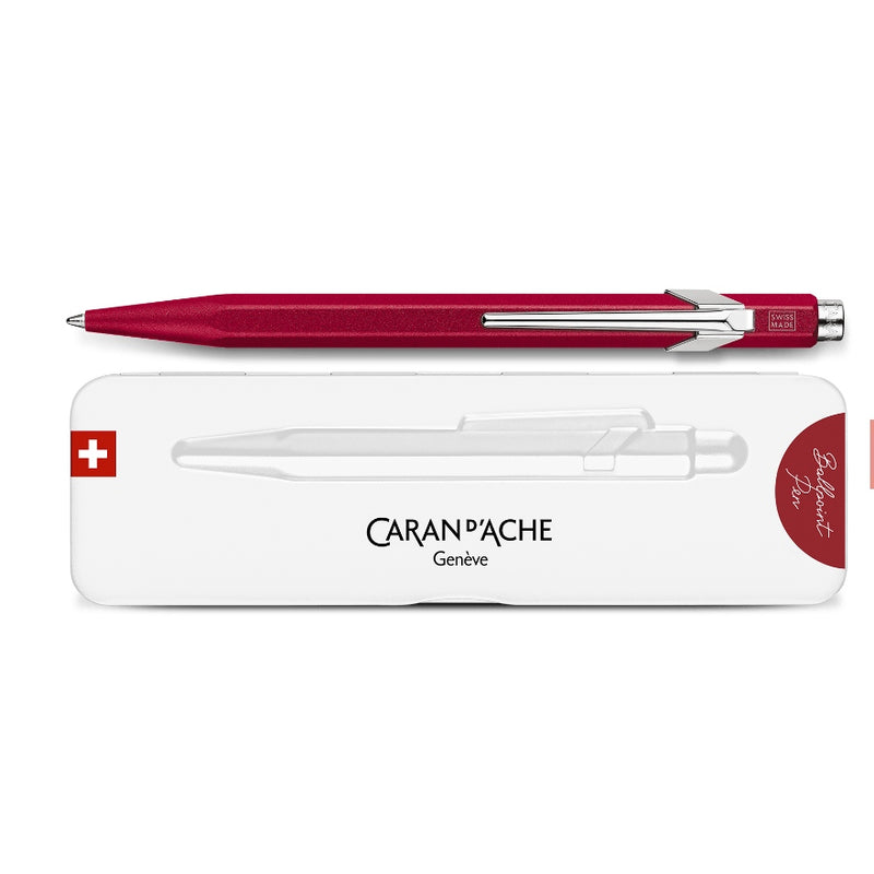 849 Metall Kugelschreiber COLORMAT-X ROT mit Etui